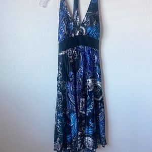 Blue Paisley Dress